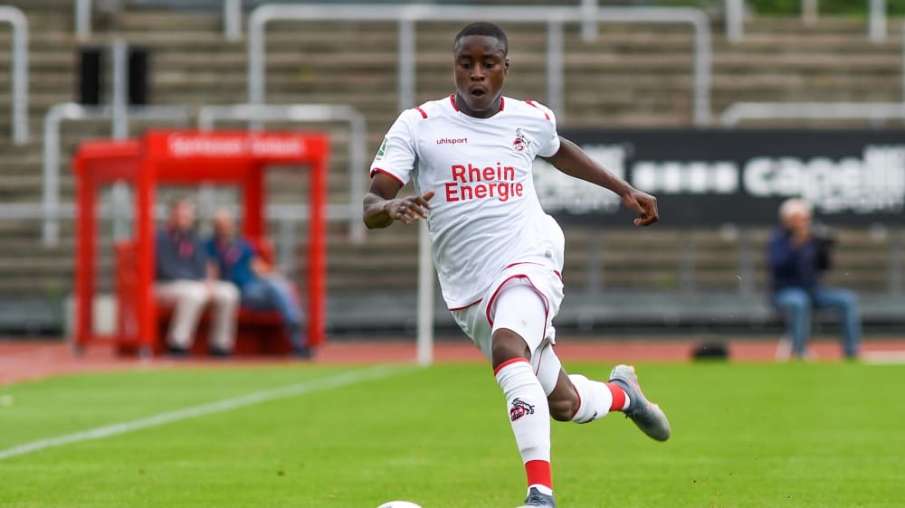 Gabriel Boakye im Trikot des 1. FC Köln, künftig für Lokomotive Leipzig