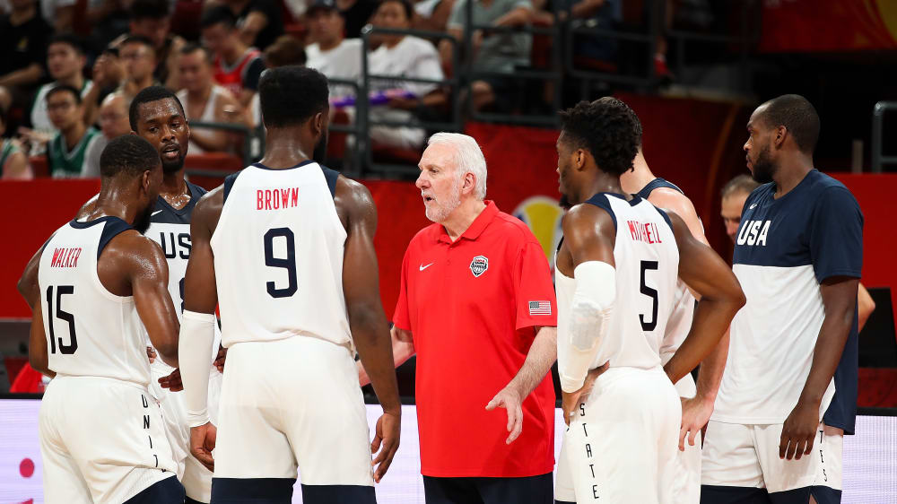 Der Titel ist kein Selbstläufer mehr: US-Trainer Gregg Popovich - und nicht das Allerbeste, das die Basketball-Weltmacht zu bieten hat.