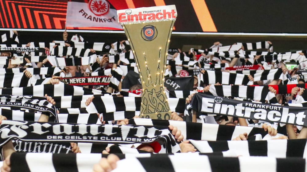 Fans von Eintracht Frankfurt träumen vom Europa-League-Finale.