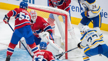 John-Jason Peterka traf früh für Buffalo in Montreal.