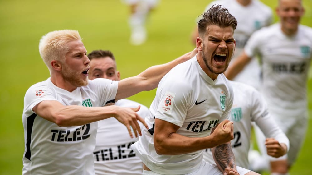 Pure Freude: Flora Tallinn setzte sich in der ersten Runde der EL-Quali durch - und trifft nun auf Eintracht Frankfurt.