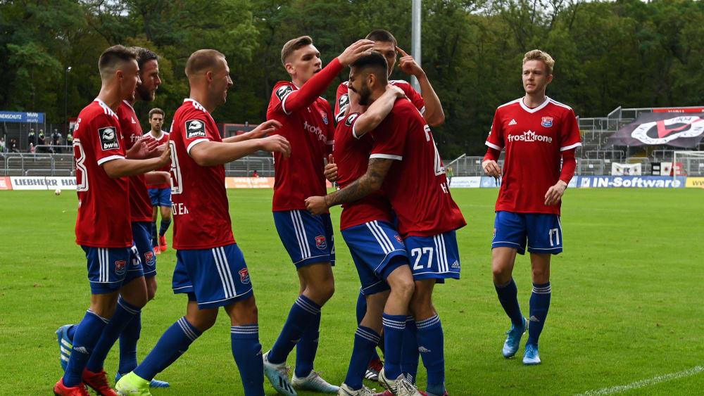 Die Spieler der SpVgg Unterhaching