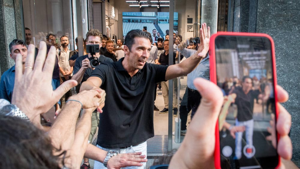 Gianluigi Buffon am Donnerstag in Turin