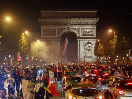 Algerische Fans in Paris