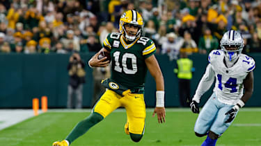 Jordan Love beim Spiel gegen die Dallas Cowboys