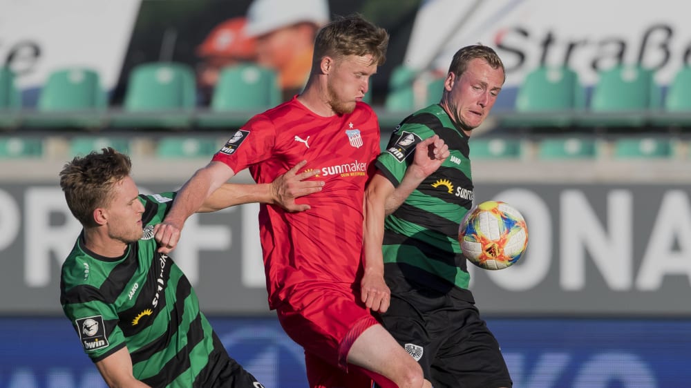 Umkämpfte Partie mit später Entscheidung: Zwickau unterlag Preußen Münster durch einen Elfmeter in der Nachspielzeit mit 1:2.