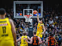 Basketball Berlin 27.05.2026 Saison 2025 2026 EasyCredit BBL 1. Bundesliga Männer, Herren Playoffs Viertelfinale Spiel 5 Alba Berlin - RASTA Vechta Jack Kayil (Alba Berlin, No.07) *** Basketball Berlin 27 05 2026 Season 2025 2026 EasyCredit BBL 1 Bundesliga Men, Men Playoffs Quarterfinals Game 5 Alba Berlin RASTA Vechta Jack Kayil Alba Berlin, No 07