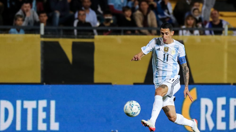 Angel di Maria erzielte den argentinischen Siegtreffer gegen Uruguay.