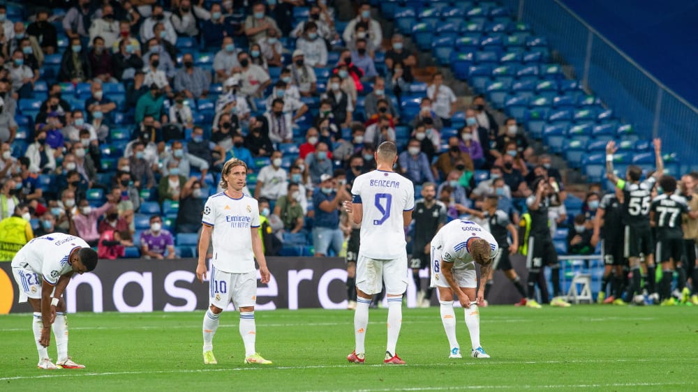 Geknickte Könige: Real Madrid beim 1:2 gegen Sheriff.