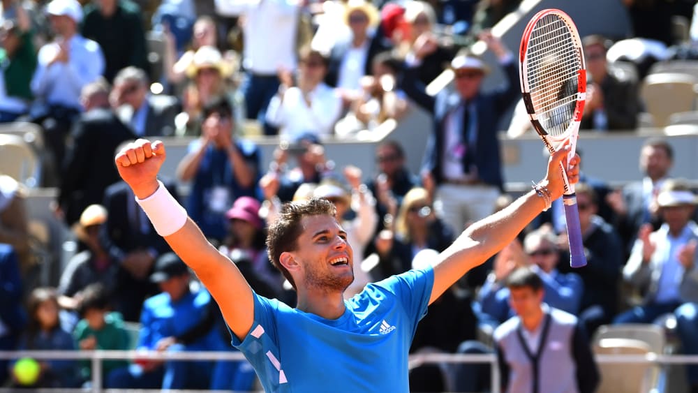 Große Freude: Dominic Thiem steht erneut im Finale der French Open.