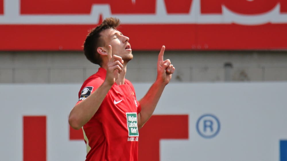 Daniel Hanslik traf schon in Lübeck zum Ausgleich - gegen Saarbrücken erzielte er zwei Tore.