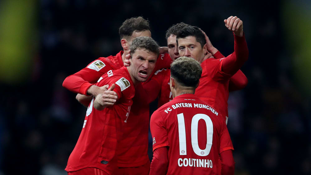 Fulminante letzte halbe Stunde: Der FC Bayern traf in Berlin gleich viermal.