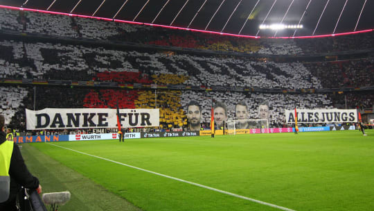 "Danke für alles, Jungs": Abschied von Manuel Neuer, Thomas Müller, Ilkay Gündogan und Toni Kroos.