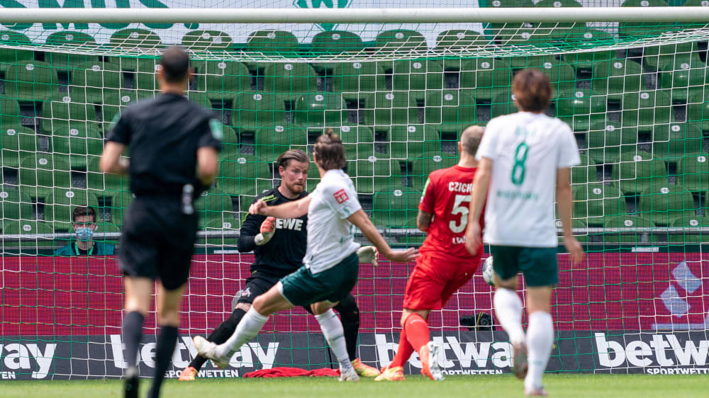 3:0! Niclas Füllkrug sorgte mit seinem Treffer für große Hoffnung bei den Grün-Weißen.