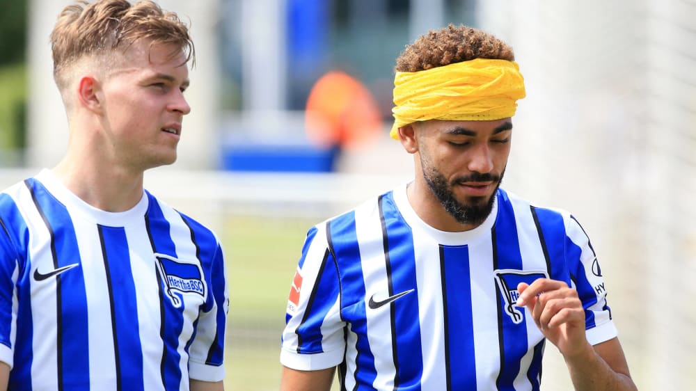Matheus Cunha (r.) mit Maximilian Mittelstädt. Hier eine Aufnahme vom Dienstag.