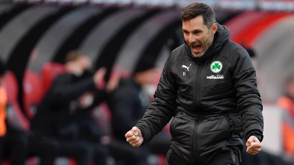 Greuther Fürths Trainer Stefan Leitl durfte sich zuletzt über fünf Siege in Serie freuen.