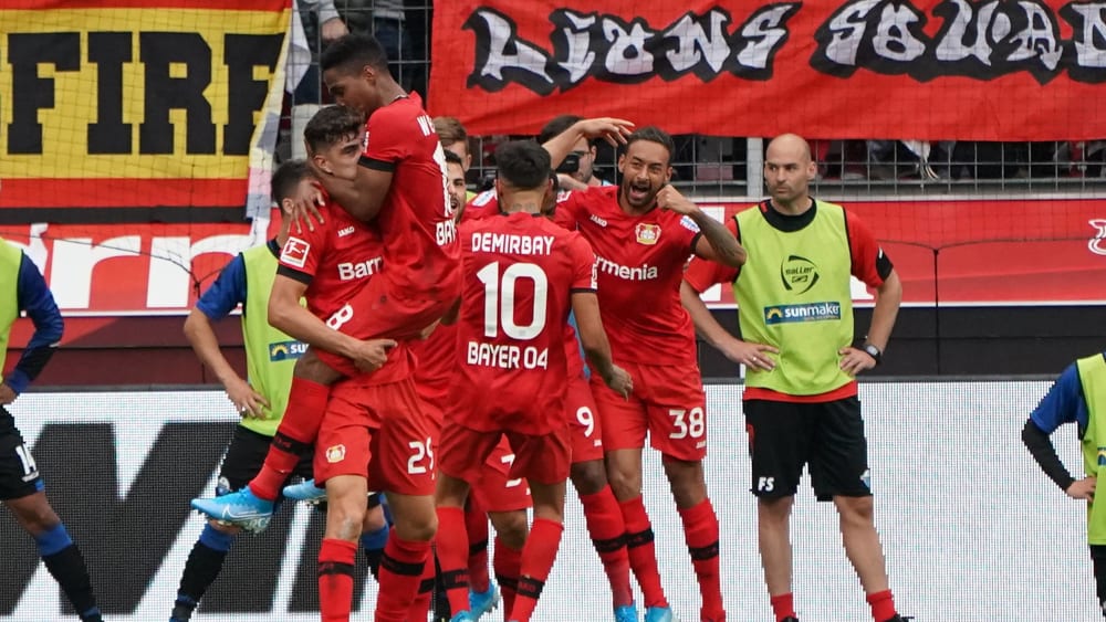 Leverkusener Jubel über das 3:2