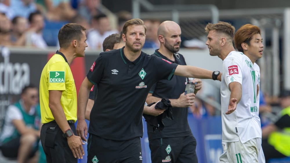 Niclas Füllkrug (re.) und Werder Bremen standen am Ende ohne Punkte da.