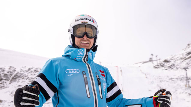 Stefan Luitz beim Training am Rettenbachferner.