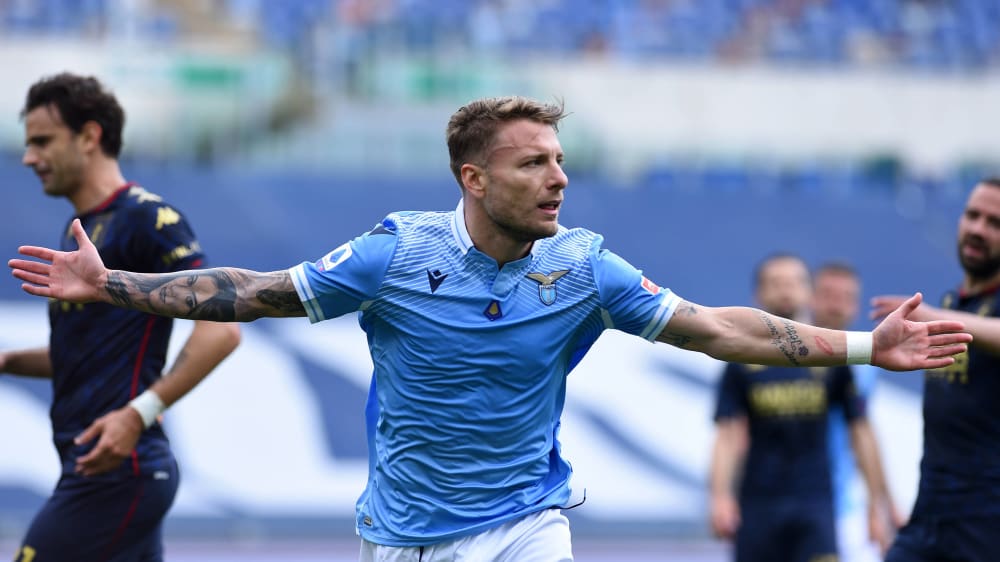 Ciro Immobile trug mit einem verwandelten Foulelfmeter zum Lazio-Sieg bei.