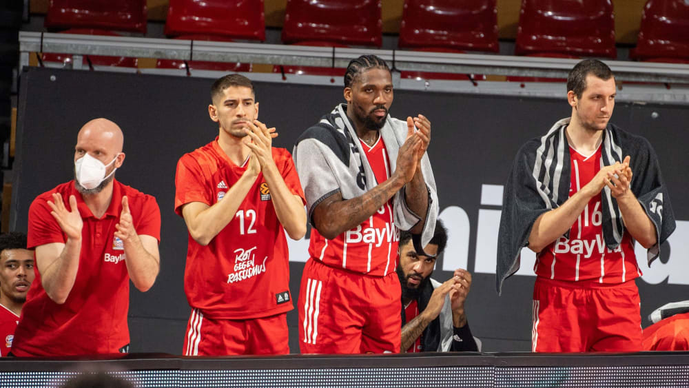 Abschied vom FC Bayern: Diego Flaccadori (#12) und Jalen Reynolds (daneben).