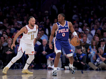 Tyrese Maxey gewann das Duell mit Jalen Brunson.