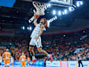 Dunking, Dunk von Demarcus Marquette Demonia (BMA365 Bamberg Baskets, 08) GER, ratiopharm ulm vs. BMA365 Bamberg Baskets, Basketball, 29. Spieltag, EasyCredit BBL, Spielzeit 2025 2026, 11.04.2026 GER, ratiopharm ulm vs. BMA365 Bamberg Baskets, Basketball, 29. Spieltag, EasyCredit BBL, Spielzeit 2025 2026, 11.04.2026 Neu-Ulm *** Dunking, Dunk by Demarcus Marquette Demonia BMA365 Bamberg Baskets, 08 GER, ratiopharm ulm vs BMA365 Bamberg Baskets, Basketball, 29 Matchday, EasyCredit BBL, Season 2025 2026, 11 04 2026 GER, ratiopharm ulm vs BMA365 Bamberg Baskets, Basketball, 29 Matchday, EasyCredit BBL, Season 2025 2026, 11 04 2026 New Ulm Copyright: xEibner-Pressefoto GeraldxOelze-dexStoppanyx EP_ODS