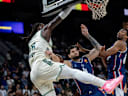 EuroLeague Regular Season Round 9 match between Anadolu Efes and Panathinaikos AKTOR at Turkcell Basketball Development Center, Istanbul , Turkiye. ISTANBUL, TURKEY - 30th October , 2026: Mathias Lessort 26 of Panathinaikos AKTOR Athens and Santi Yusta 4 of Anadolu Efes are in action during EuroLeague Regular Season Round 9 match between Anadolu Efes and Panathinaikos AKTOR Athens at Turkcell Basketball Development Center, Istanbul, Turkiye. Copyright: Ahmet Ozkan, ahmetozkanphotography.com Turkey Copyright: xAhmetOzkanx ahmetozkanphotography.com