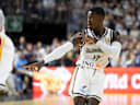 Dennis SCHROEDER (SCHRÖDER) (GER, 17, mi.) freut sich ueber einen Dreier, Freude, Jubel, Geste, Einzelbild, Einzelaktion, Aktion, Basketball Laenderspiel WM Qualifikation Deutschland (GER) - Niederlande (NED), Endstand 99:83, FIBA Basketball World Cup European Qualifiers, 2nd Round, Group K, am 27.08.2026, in Koeln Lanxess Arena; *** Dennis SCHROEDER SCHRÖDER GER, 17, celebrates a three-pointer; joy, celebration, gesture; single frame, individual play, action; basketball international match, World Cup qualifier, Germany (GER) vs. Netherlands (NED), final score 99-83, FIBA Basketball World Cup European Qualifiers, 2nd Round, Group K, on August 27, 2026, at the Lanxess Arena in Cologne