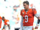 Cincinnati Bengals Quarterback Joe Burrow (9) nach dem NFL-Spiel gegen die Miami Dolphins.