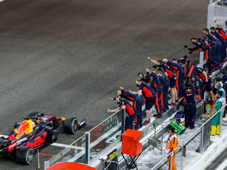 Max Verstappen auf dem Yas Marina Circuit am 13. Dezember 2020