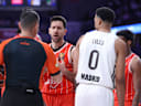 May 1, 2026, Madrid, Madrid, Spain: Vasilije Micic of Hapoel IBI Tel Aviv protests during the Turkish Airlines EuroLeague 2025 26, Play Offs match 2 between Real Madrid and Hapoel IBI Tel Aviv at Movistar Arena on May 01, 2026 in Madrid, Spain. Madrid Spain - ZUMAa181 20260501_zaa_a181_423 Copyright: xDennisxAgyemanx