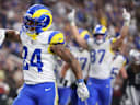 Die Rams in einem NFL-Spiel gegen die Raiders