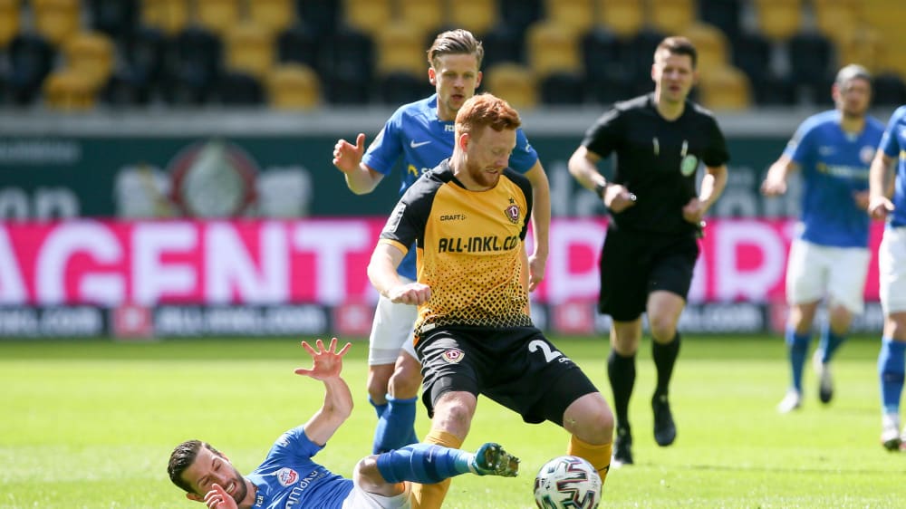 Keine Tore in Dresden: Das Spitzenspiel Dynamo gegen Hansa endete 0:0.