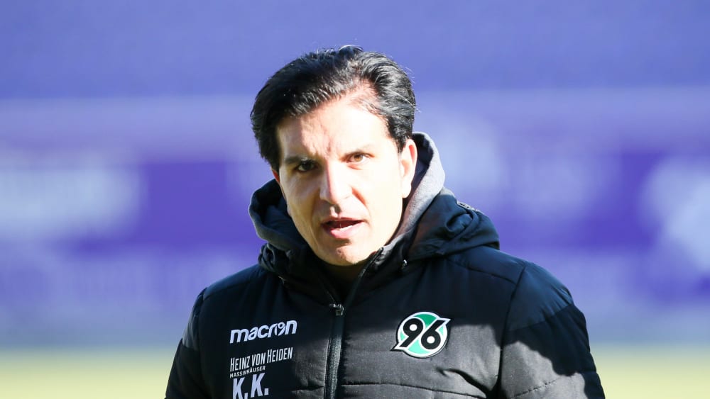 Hannovers Chefcoach Kenan Kocak war bedient nach der erneuten Niederlage gegen Würzburg.