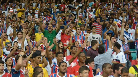 Fans des EC Bahia in Salvador.