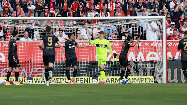Die VfB Defensive rund um Torhüter Alexander Nübel