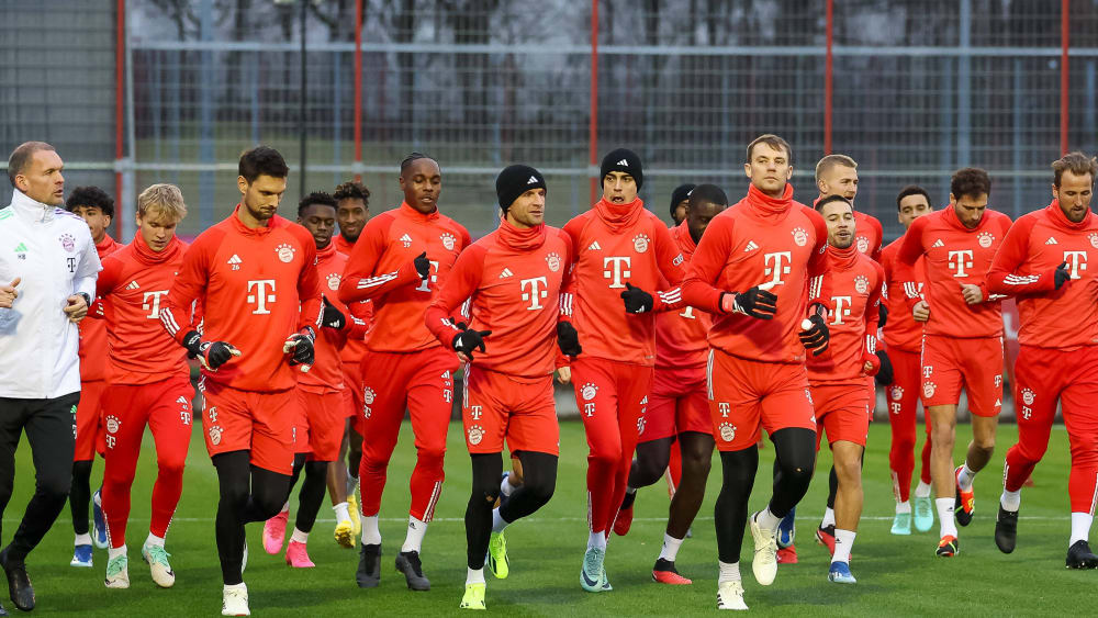 Vorbereiten auf die Rückrunde: Spieler des FC Bayern.