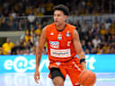 Michael Rataj (Ratiopharm Ulm, 12) dribbelt den Ball. GER, Phoenix Hagen vs ratiopharm Ulm, easyCredit BBL, 2. Spieltag, Saison 2026-27, Krollmann Arena, Hagen, 25.09.2026 Foto: HMB Media Scott W. Coleman *** Michael Rataj, Ratiopharm Ulm, No. 12 dribbling the ball (GER), Phoenix Hagen vs. Ratiopharm Ulm, easyCredit BBL, Matchday 2, 2026-27 season, Krollmann Arena, Hagen, September 25, 2026 Photo by HMB Media Scott W. Coleman Copyright: HMBxMedia xScottxW.xColeman