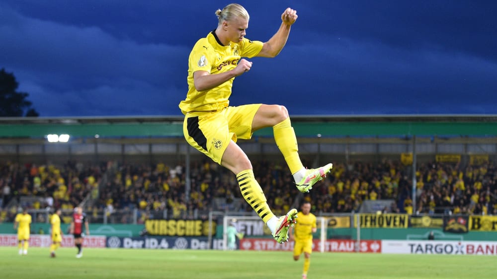 Der Mit Dem Svww Tanzt Torgarant Haaland Schiesst Dortmund In Die Nachste Runde Kicker