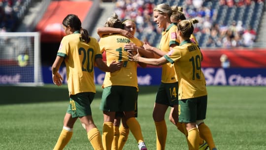 Haben Grund zum Jubeln: Die "Matildas" der australischen Frauen-Nationalmannschaft
