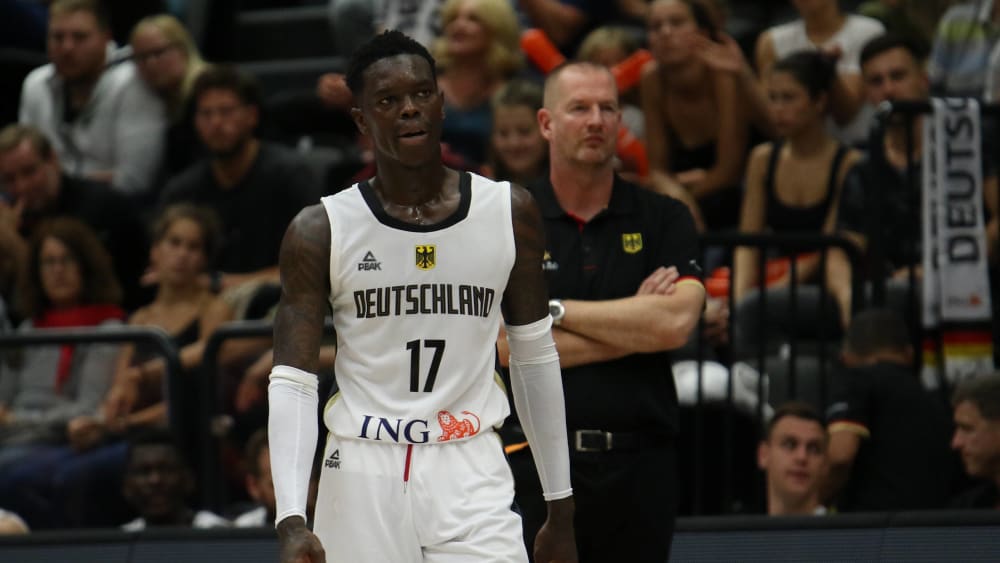Dennis Schröder und Henrik Rödl (hinten)