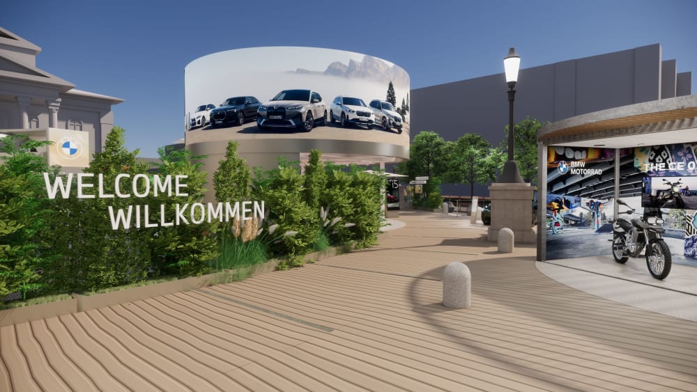 Open Space: So wird die Ausstellungsfläche von BMW aussehen.