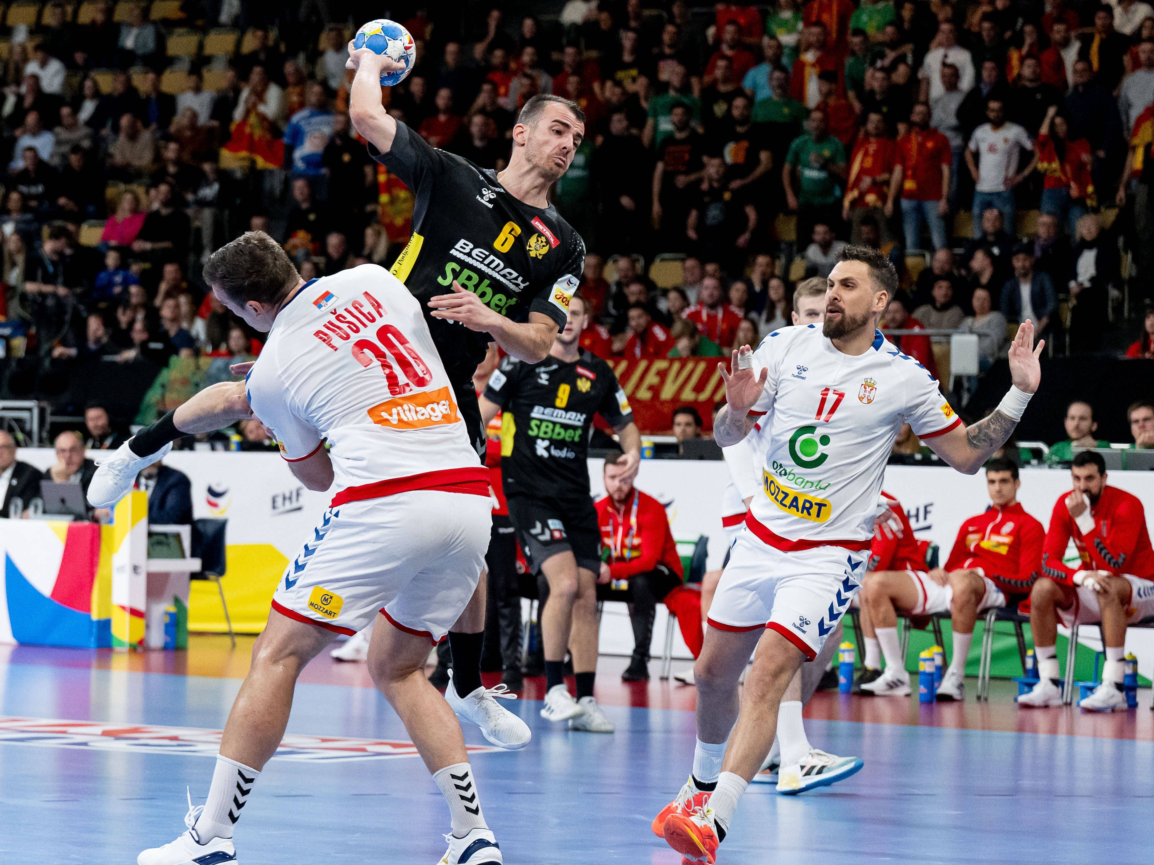 HandballEM Serbien unterliegt Montenegro HandballWorld