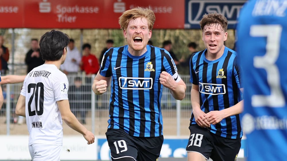 Robin Garnier und der SV Eintracht Trier brauchen am Wochenende einen Punkt für den sicheren Klassenerhalt.