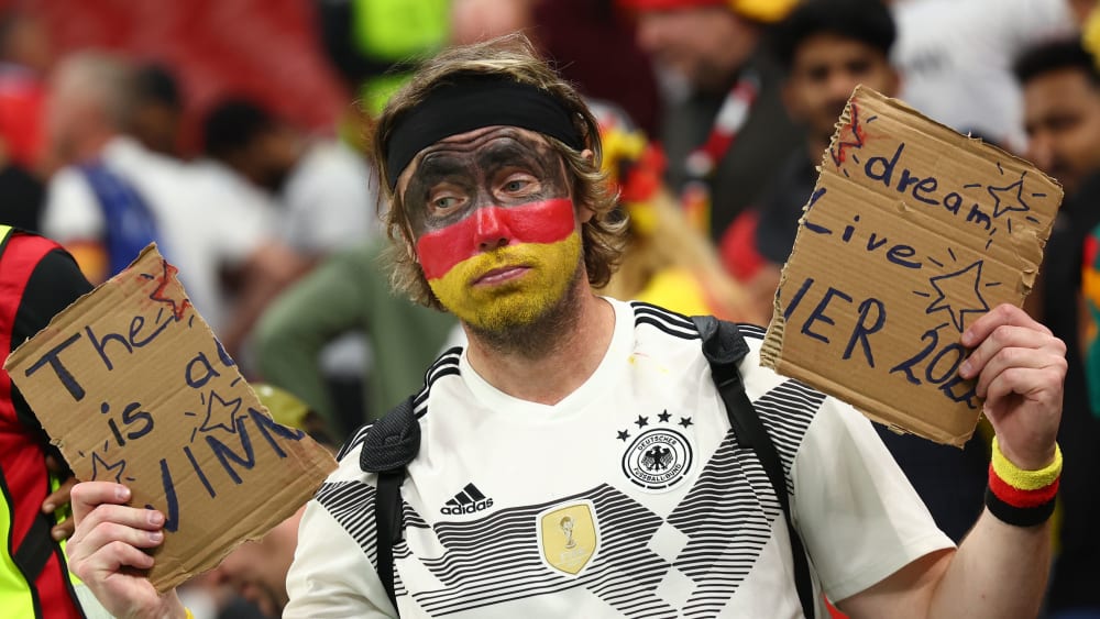 Deutscher Fan nach dem WM-Aus 2022