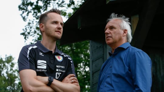 Bei Eintracht Braunschweig in Verantwortung: Trainer Christian Flüthmann und Sportdirektor Peter Vollmann.