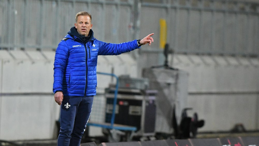 Seit Sommer 2020 bei Darmstadt 98 am Werk: Cheftrainer Markus Anfang.