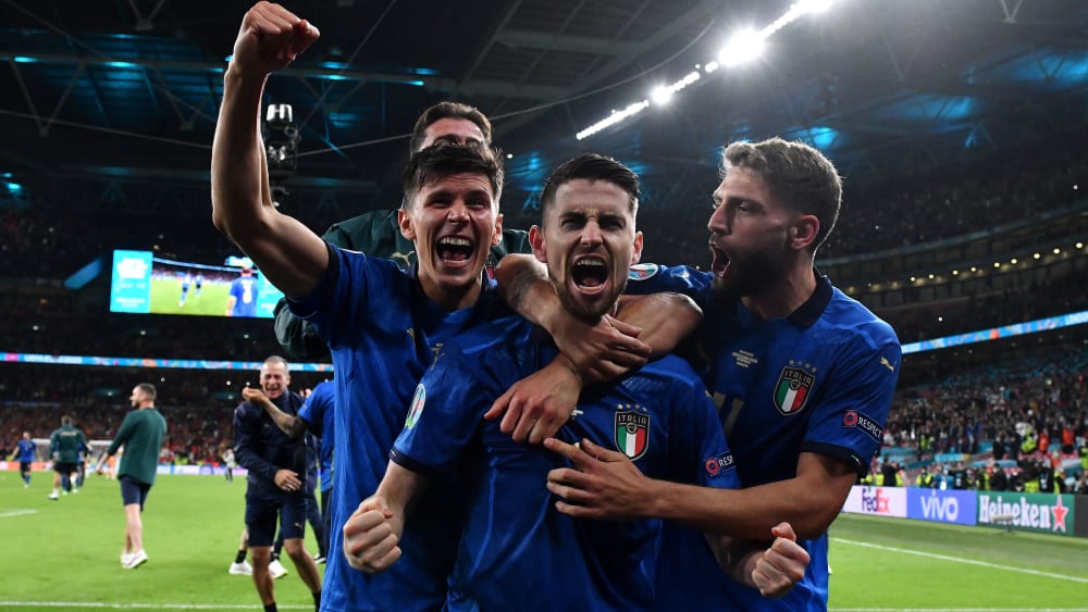 Aus und vorbei: Jorginho schoss Italien im Elfmeterschießen ins Finale.&nbsp;