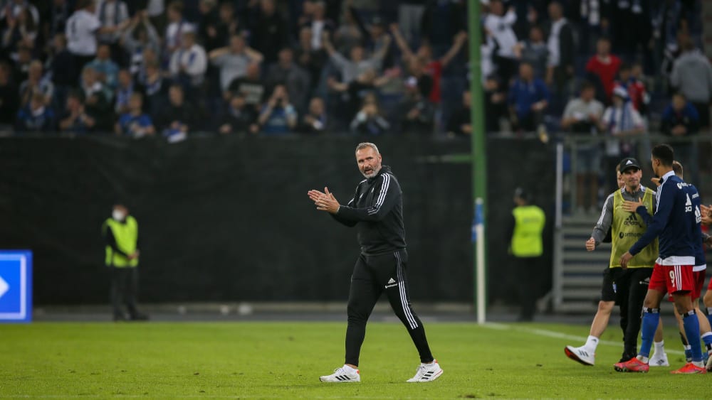 HSV-Coach Tim Walter hat im Spiel gegen Sandhausen reichlich Positives gesehen.